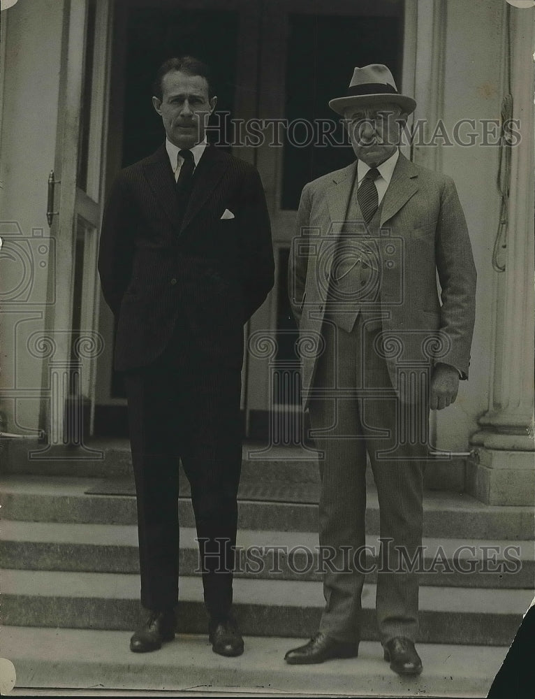 1922 John Hayes Hammond Sr &amp; Jr at the White House  - Historic Images