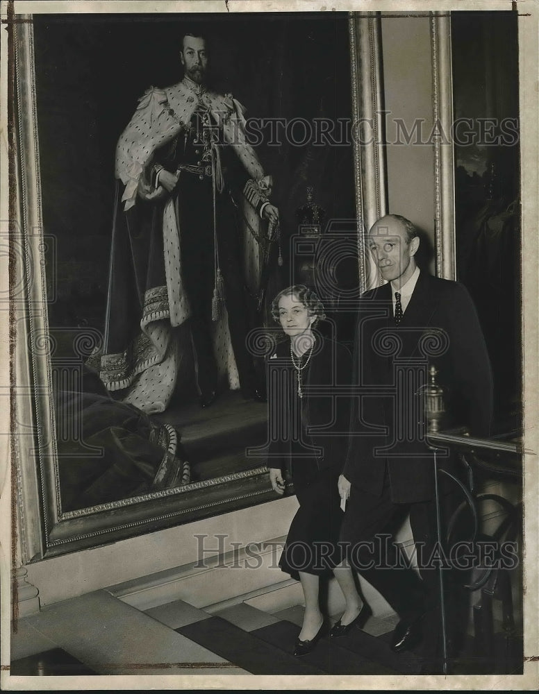 1941 Press Photo British Amb. Lord Halifax to U.S.and Lady Halifaxin Washington - Historic Images