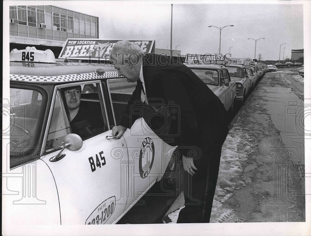 1968 Roy Kiely. chief of airport limo service &amp; driver H Crossman - Historic Images