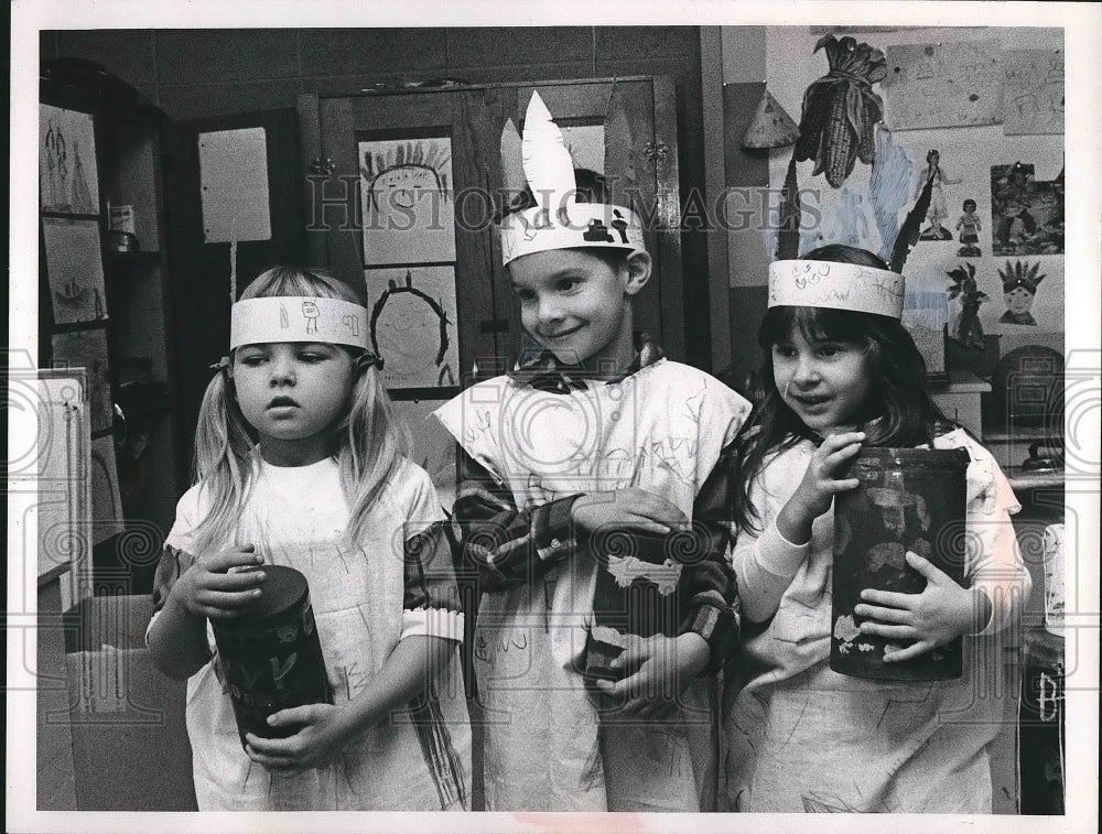 L Homisky, Mike Taylor, Diana Stillisamo in kids play  - Historic Images