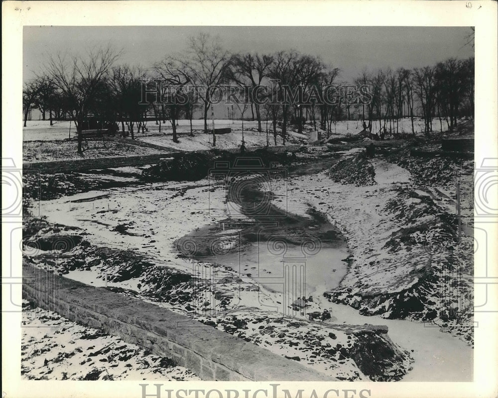 1937 Highland Park swimming pool site for construction  - Historic Images