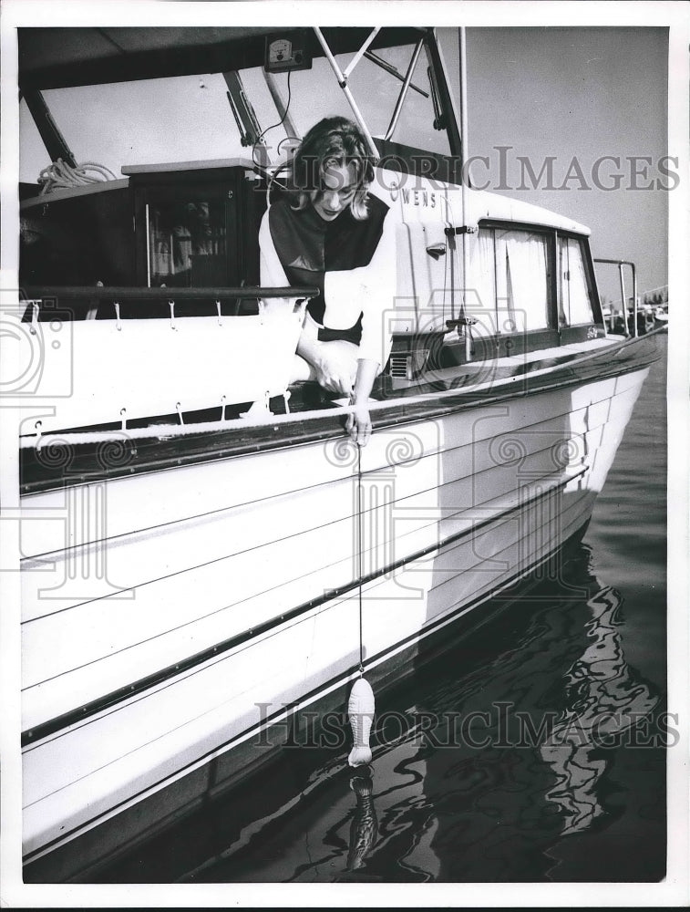 1962 Zinc Fish Hung Overboard To Protect Boating Hardware - Historic Images