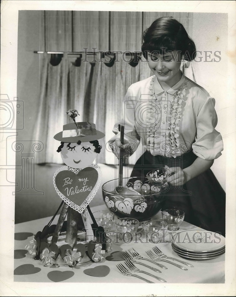 1957 Valentine's Day Homemaking  - Historic Images
