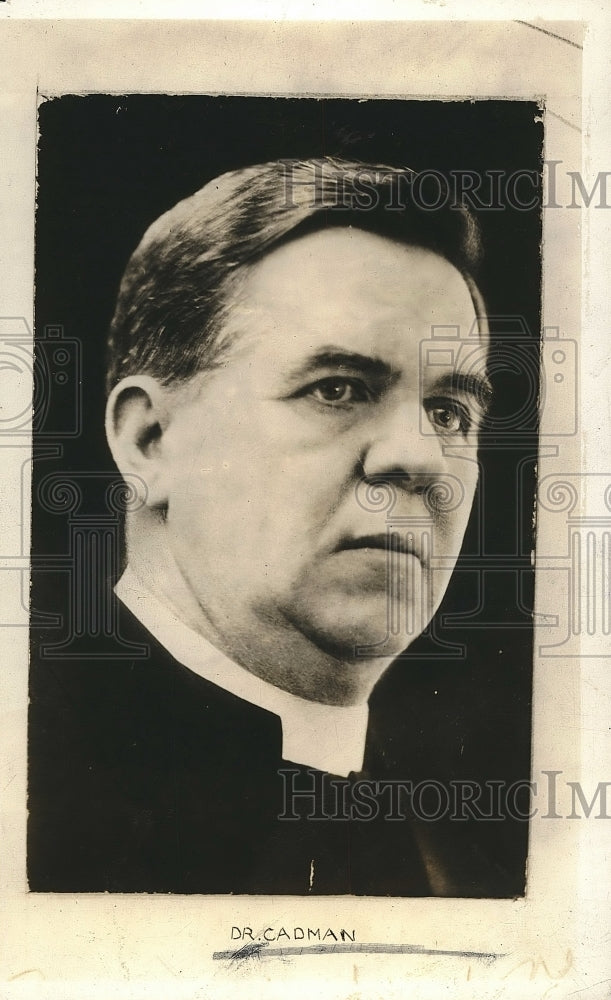 1927 Press Photo Dr. S. Parks Cadman, Clergyman &amp; Radio Broadcaster - nea91712 - Historic Images