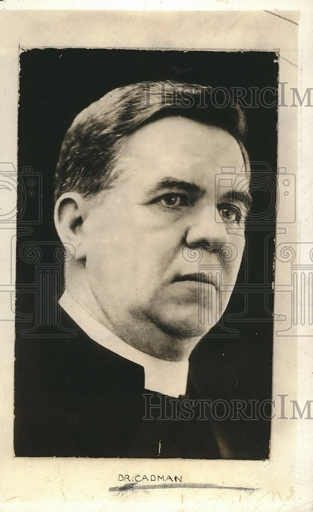 1927 Press Photo Dr. S. Parks Cadman, Clergyman & Radio Broadcaster - nea91712 - Historic Images