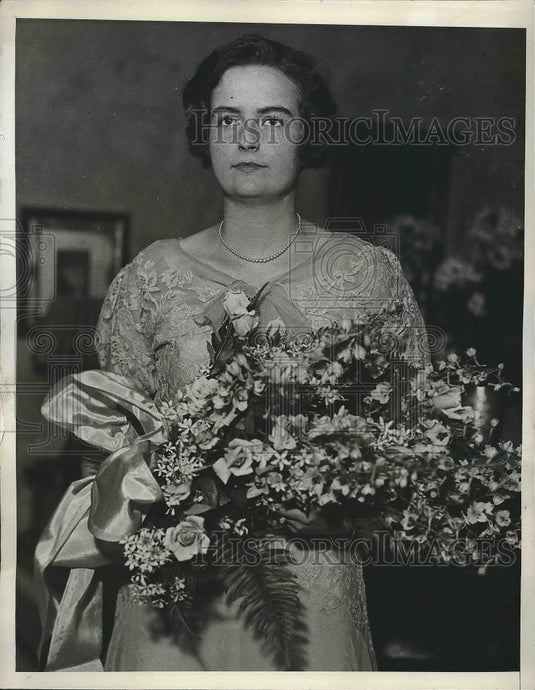 1933 Press Photo Rose Allen Of Philadelphia, New Bride Of Kenneth Coolbaugh - Historic Images
