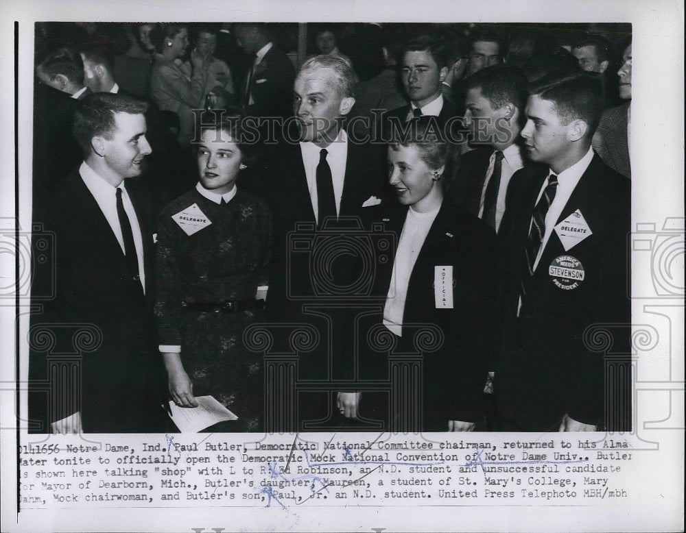 1956 Paul Butler Democratic national Committee Chairman  - Historic Images