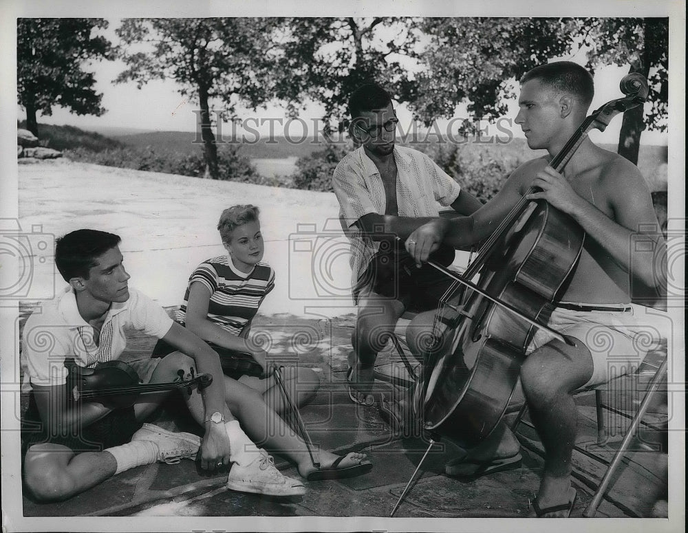 1959 Intl String Cong. musicians, Geschmay,Anderson,Goldman,Gebhart - Historic Images