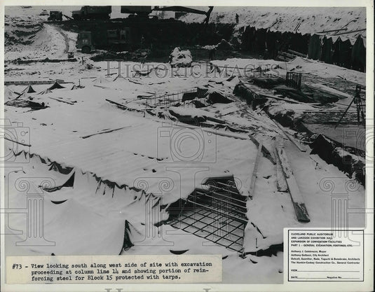 View South Along West Side Of Excavation Site  - Historic Images