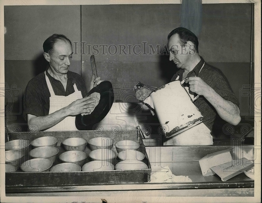 1940 Bert Jackson Rudolph Stone Pots and Pans  - Historic Images