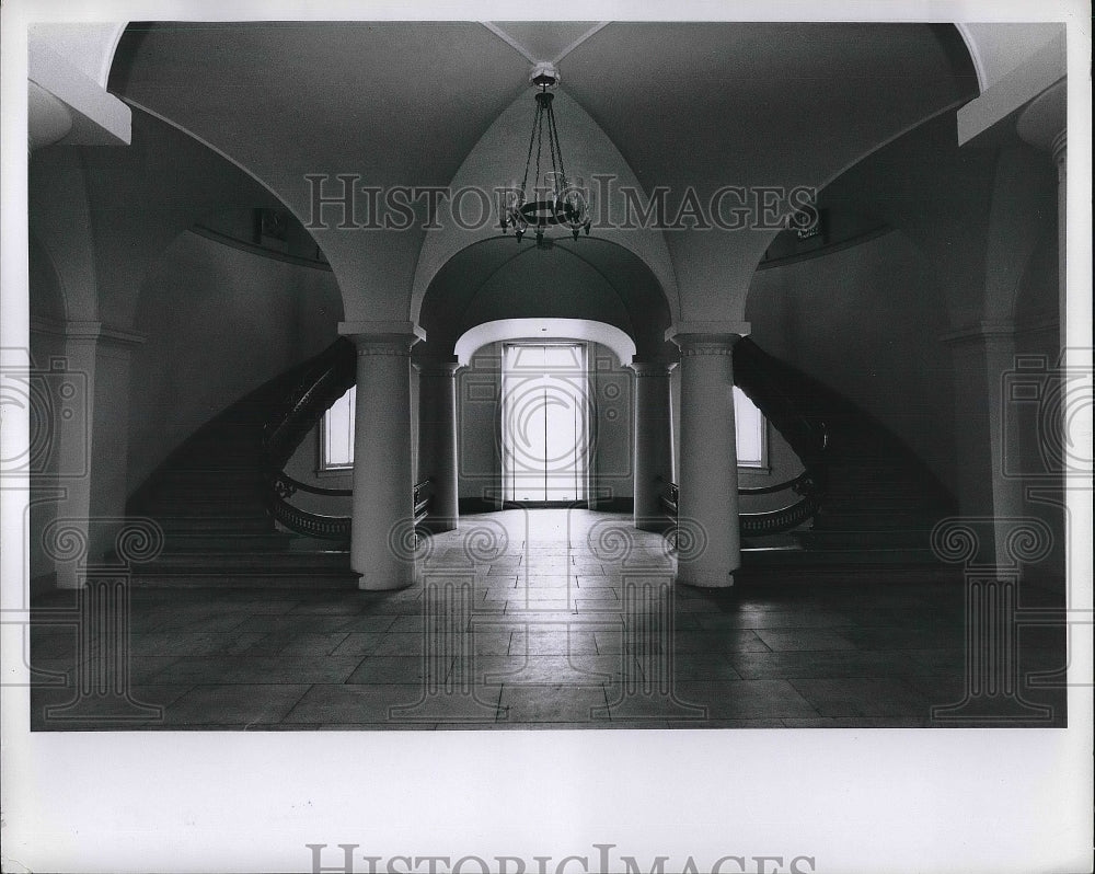 1970 Interior view of portal gallery in a house  - Historic Images