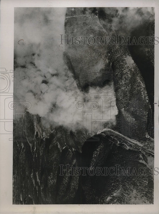 1938 Aerial View, Roosevelt National Forest Fire, Denver, Colorado - Historic Images