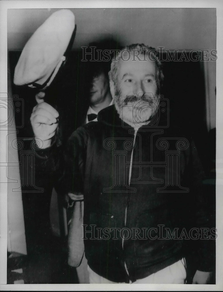 1961 Press Photo Bernard Jerome Brous arraigned on sabotage charge - nea91999 - Historic Images