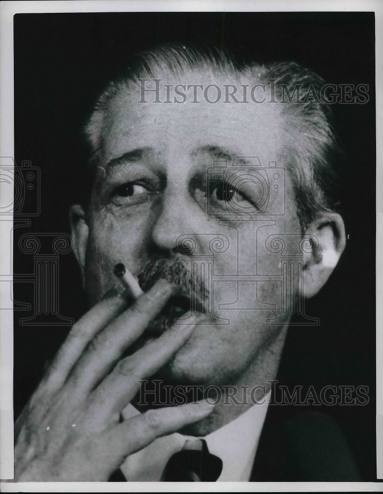 1958 Press Photo Harold Macmillan Prime Minister England United Kingdom - Historic Images