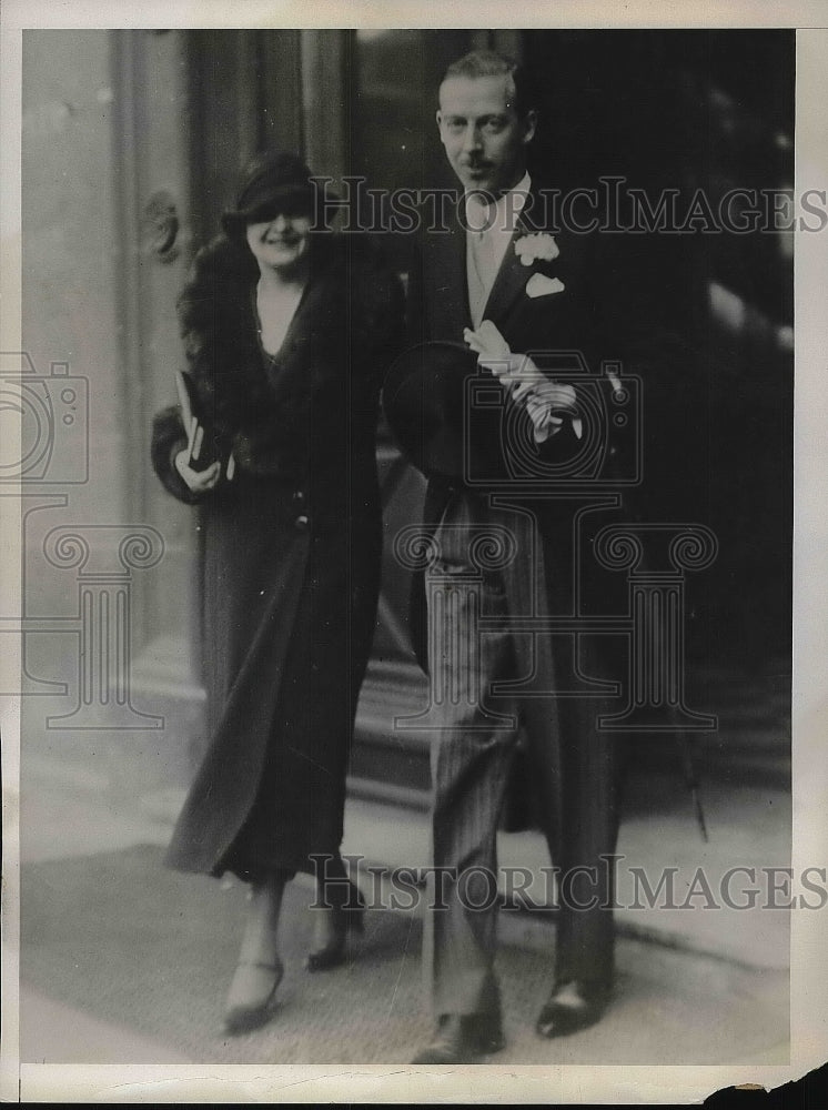 1931 Socialite Wedding of Denys Felking and Charlotte Burchard - Historic Images