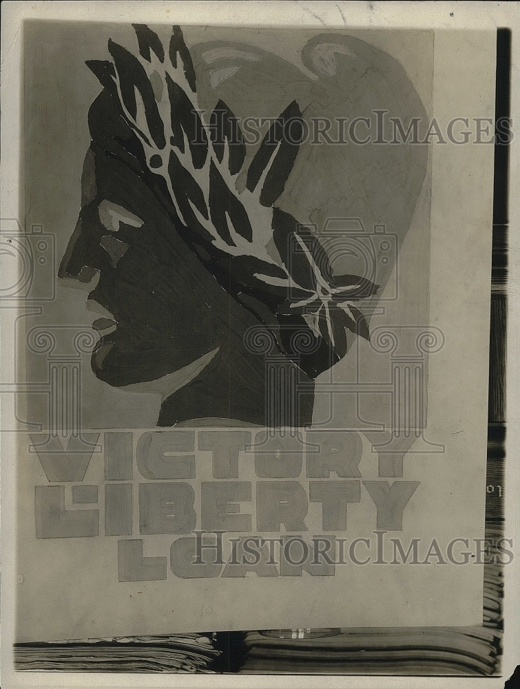 1919 Press Photo Winning Victory Liberty Loan Poster Design - nea92106 - Historic Images