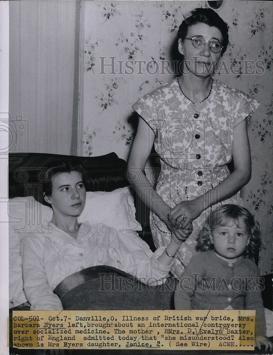 1949 British War Bride Mrs Barbara Byers  - Historic Images