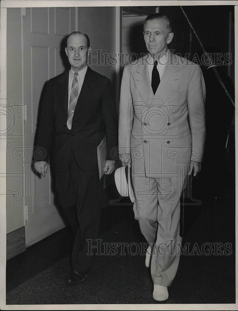 1940 Army Staff Executives William Shedd and George Marshall Senate - Historic Images