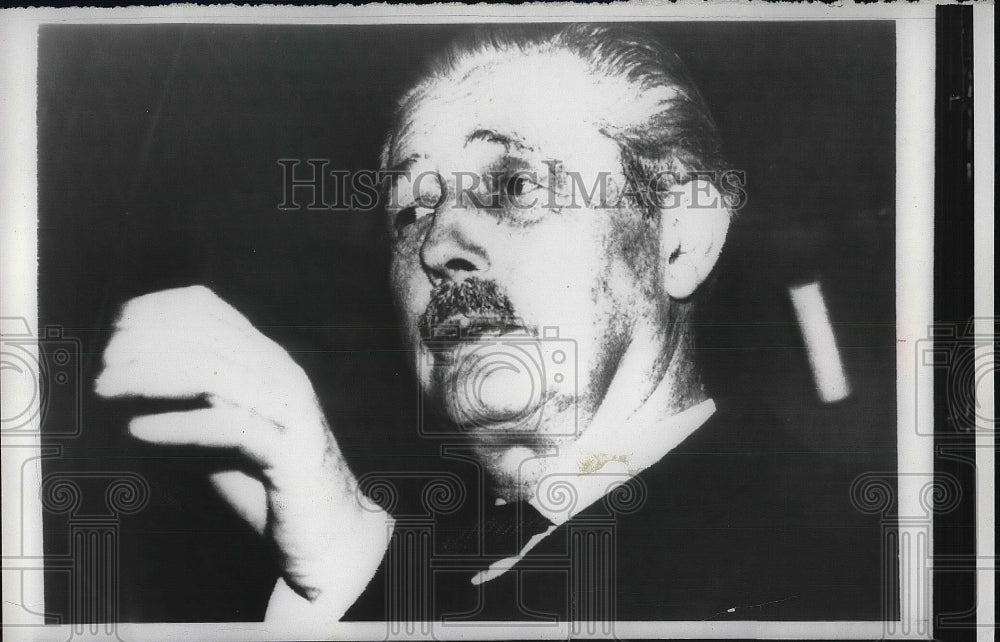 1957 Chancellor of Exchequer Harold Macmillan Riding in London Car - Historic Images