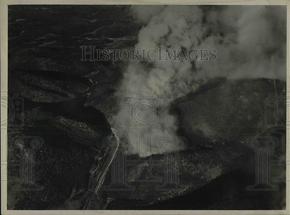 1938 Press Photo Roosevelt National Park Forest Fire, Colorado - Historic Images