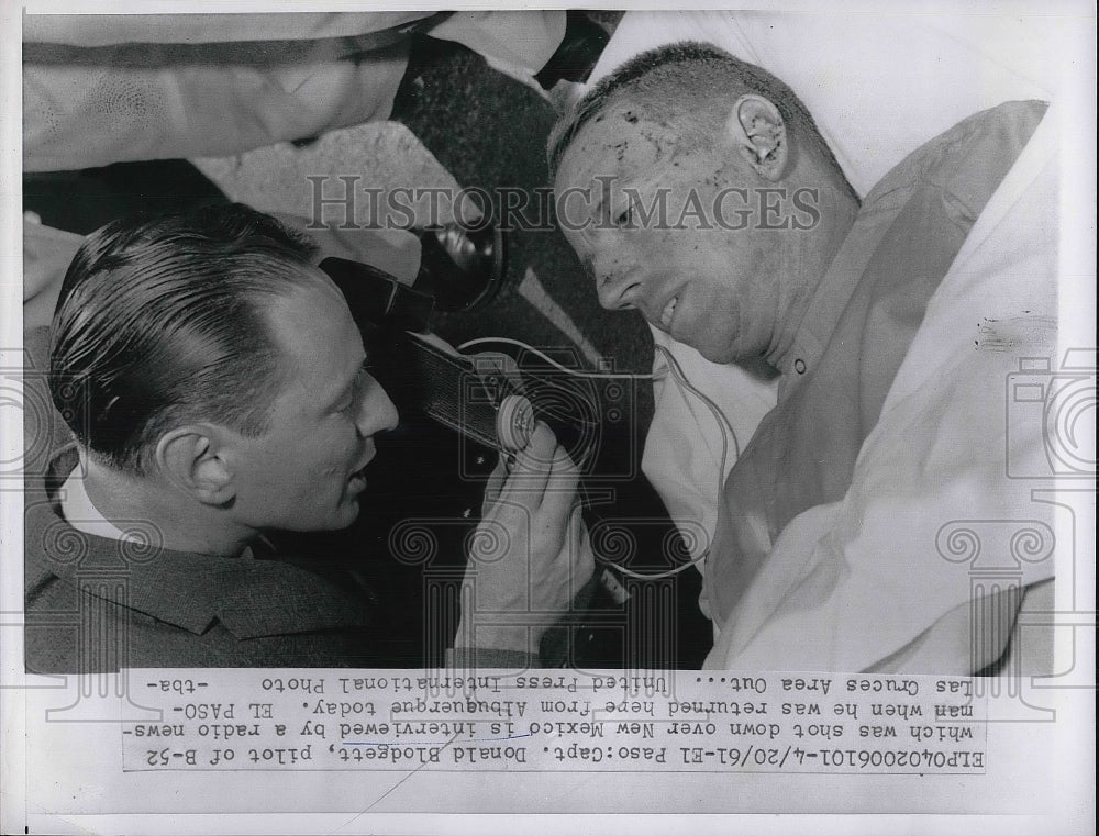 1961 Capt. Donald Blodgett Talks To Press About Being Shot Down - Historic Images