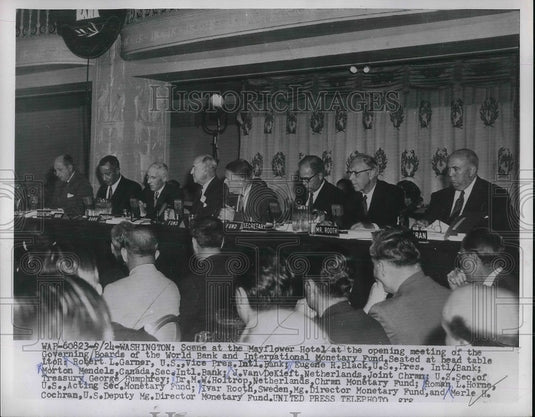 Press Photo Opening Meeting of World Bank & International Monetary Fund-Historic Images
