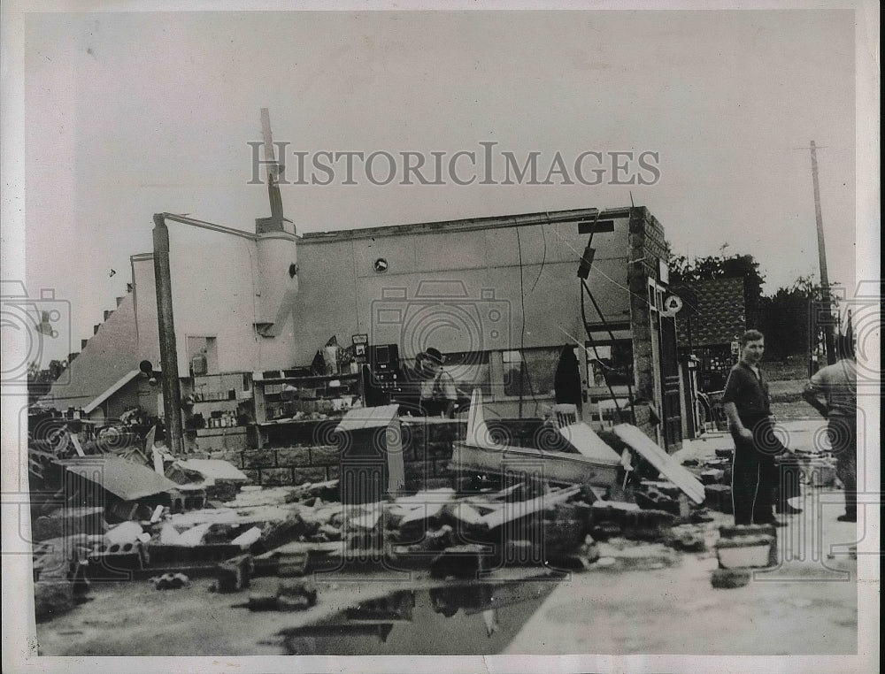 1934 Destruction After Michigan Storm  - Historic Images