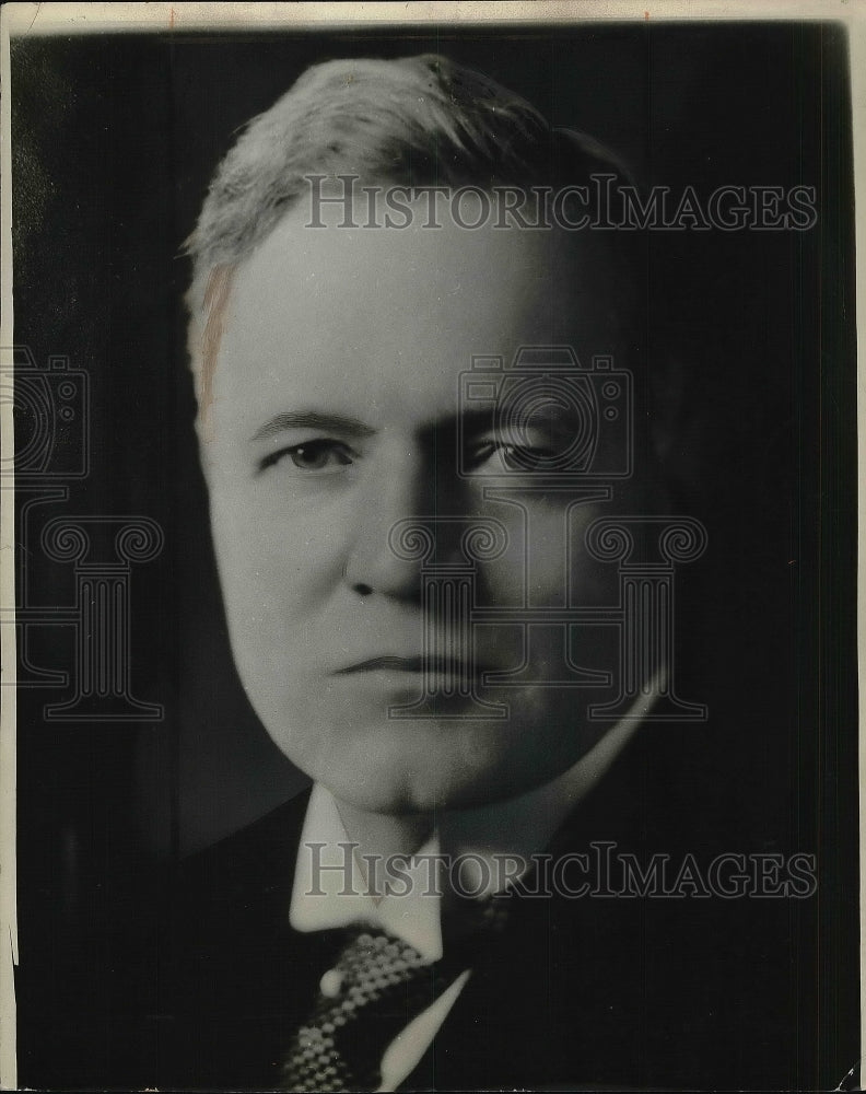 1934 Hon. Robert J. Manion, Minister of Railways and Canal. - Historic Images