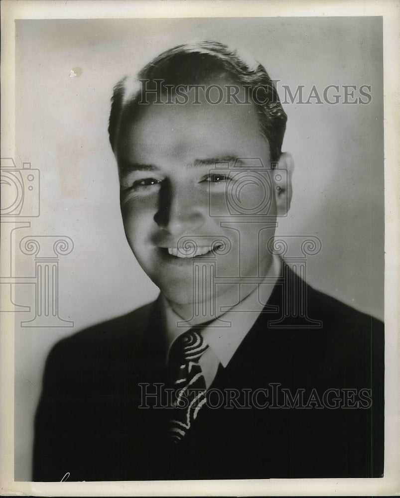 1946 Press Photo Singer Jack Owens for &quot;Breakfast Club&quot; on NBC - Historic Images