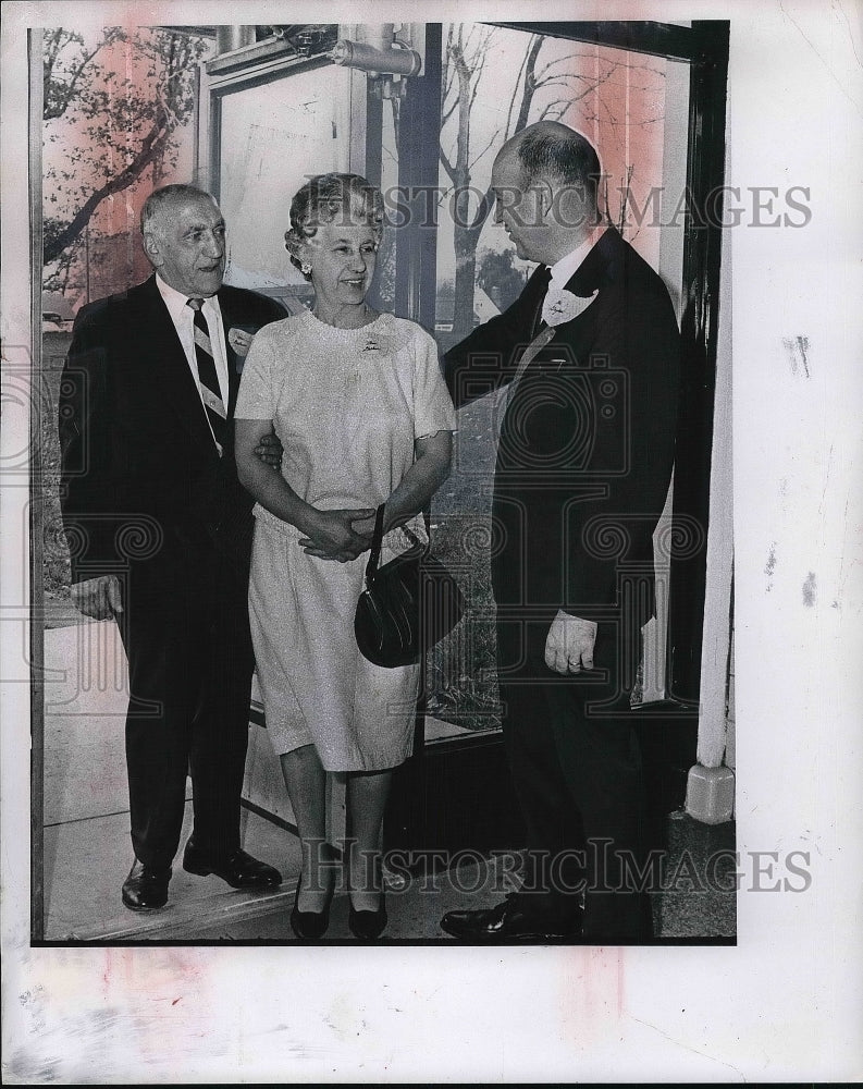 1967 Mr & Mrs Joseph Gallese & Wickliffe HS principal J Gaydosh - Historic Images
