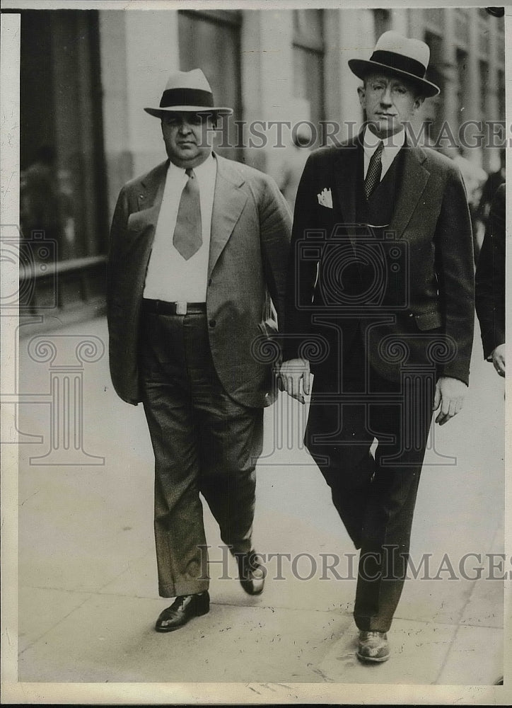 1930 Edwin Cooley &amp; JJ Rosenblum at D.A. office in NYC  - Historic Images