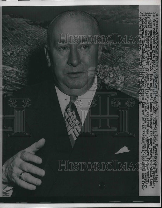 1957 Press Photo San Francisco, Charles Tait, port director - Historic Images
