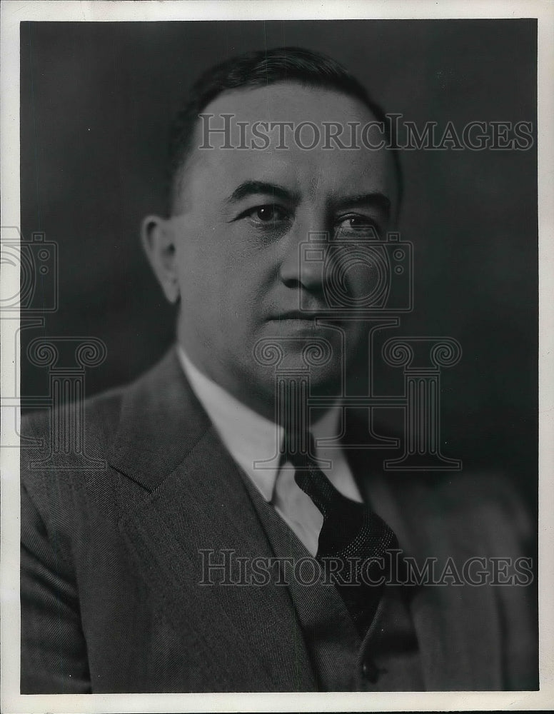 1942 Press Photo National Selective Service Director Elliot Little Portrait - Historic Images