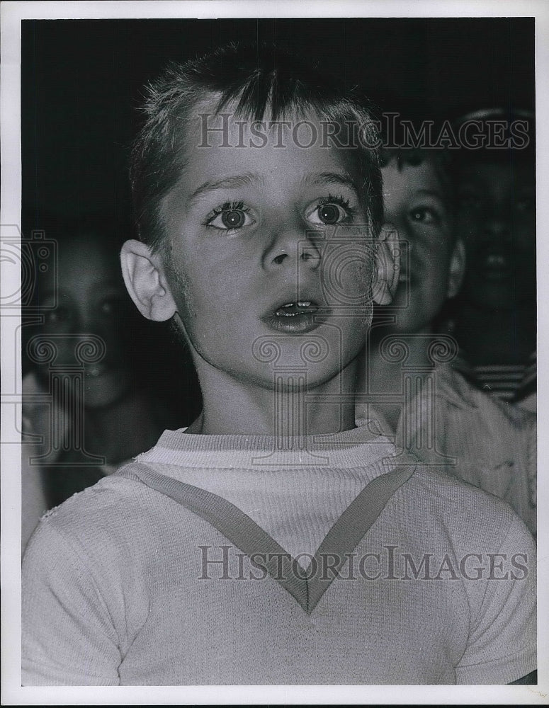 1969 Child Member of Singing Angels Timmy Stearns Closeup - Historic Images