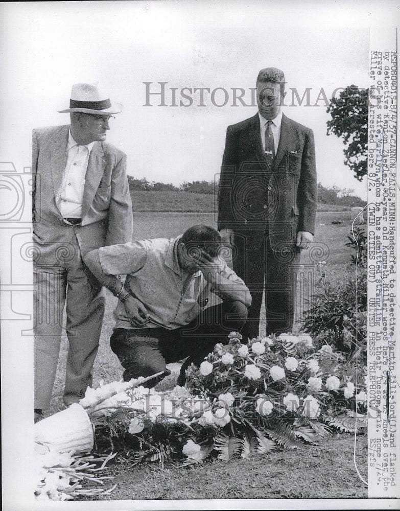 1957 Minn, Ken Miller in custody of M lillejord, K Ziegler - Historic Images
