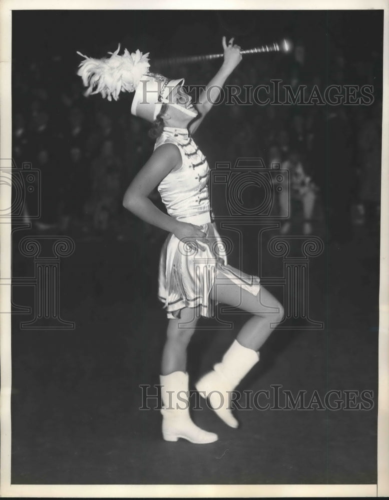 1937 Head of the Norfolk American Legion Band Virginia Hoeding - Historic Images