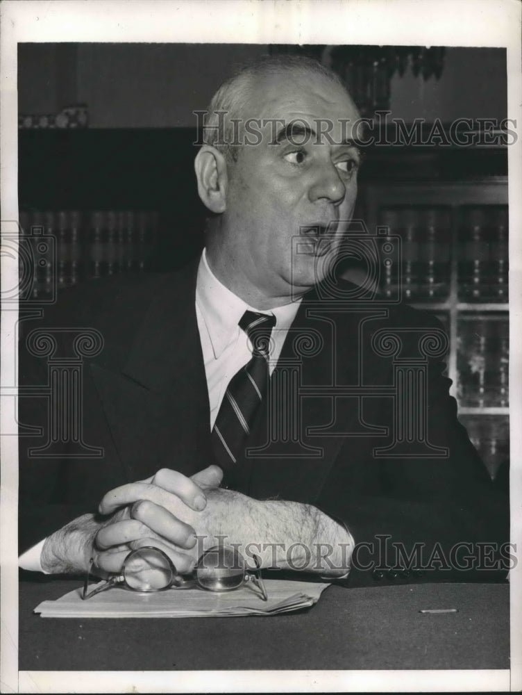 1946 Philip Murray President Of The C.I.O. Testifying At Hearing - Historic Images