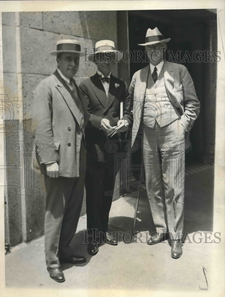 1928 GOP men Ogden Mills, Ralph Williams, James Francis Burke at - Historic Images