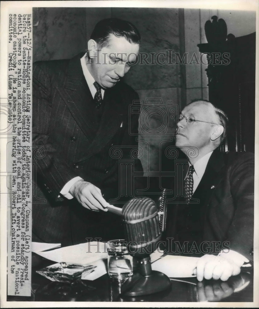1947 Secretary of Interior Oscar Chapman Appears Before Congress - Historic Images