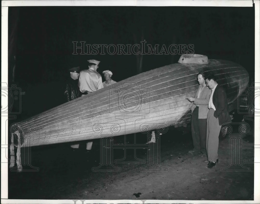 1942 Wooden Hull Like Submarine Joseph Licha Questioned By FBI - Historic Images