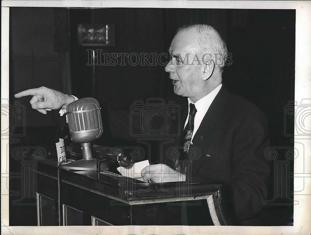 1946 CIO Head Philip Murray addresses delegates to the United - Historic Images