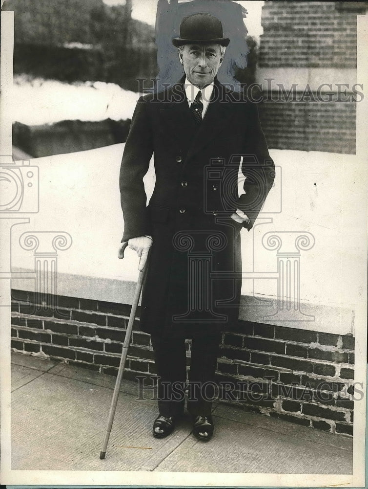 1929 Press Photo Hon. Hugh S. Gibson, US Minister to Belgium - Historic Images