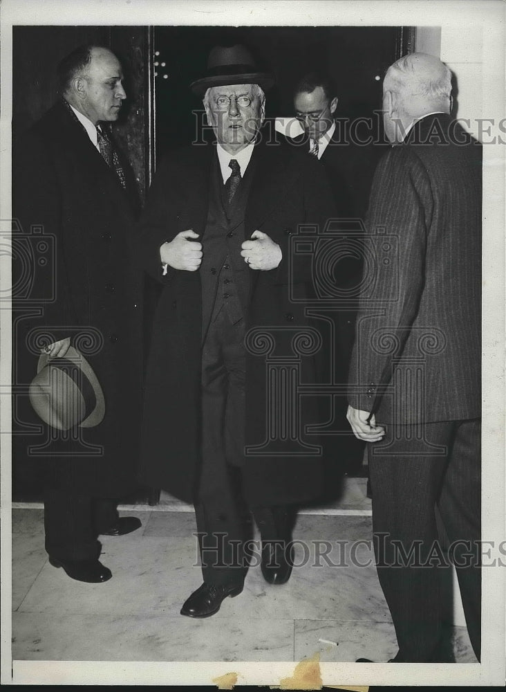 1934 Press Photo Professor OMW Sprague at House Coinage Committee - Historic Images