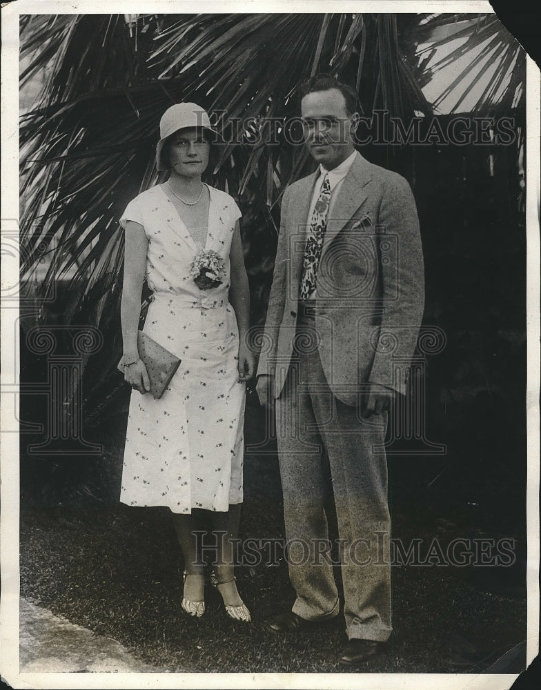 1931 Press Photo Mr &amp; Mrs Hull Platt Maynard of Conneticut - nea93617 - Historic Images