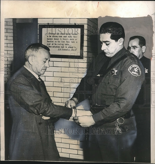 1949 Press Photo Fred Stroble Arrested for Murder - nea93620 - Historic Images