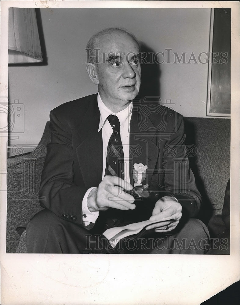 1952 Press Photo CIO president Philip Murray issues steelworker strike order - Historic Images