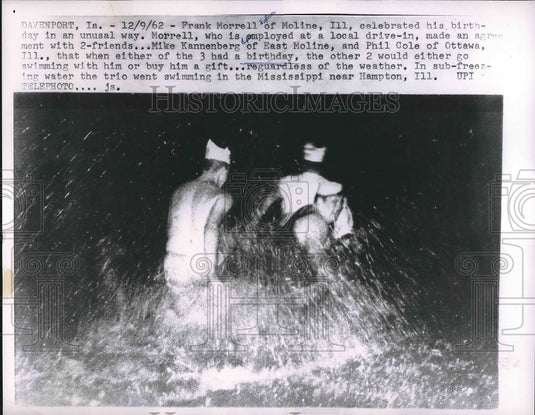 1962 Frank Morrell Moline Illinois Mike Kannenberg Fisherman - Historic Images