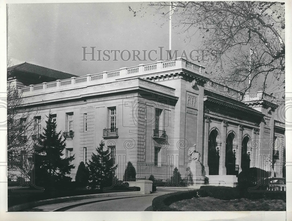 1953 Press Photo Exterior of Pan American Union Building Washington DC - Historic Images