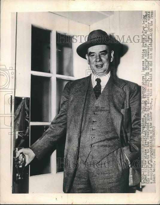 1948 CIO President Phillip Murray Visits President Truman - Historic Images