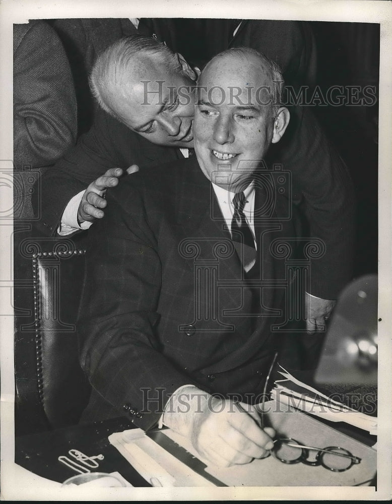 1939 Atty Edmund Toland &amp; asst. Arthur Reilly in D.C.  - Historic Images